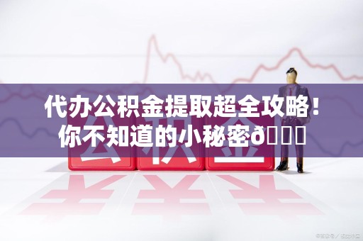 三元代办公积金提取超全攻略！你不知道的小秘密😎