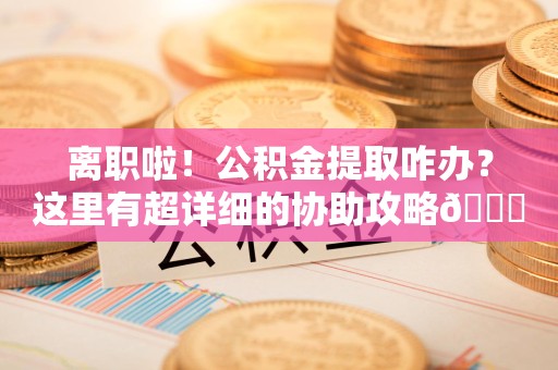 三元离职啦！公积金提取咋办？这里有超详细的协助攻略😎